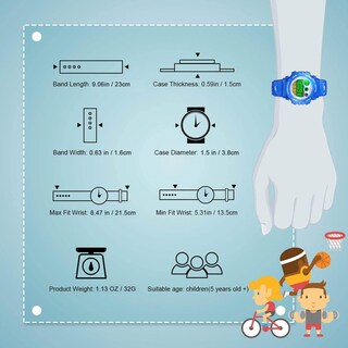 Foto 5 | Foto 5 | Venta Internacional - Reloj Cofuo Con Alarma Digital Para Niños, Deportivo, Impermeable Y Cronómetro