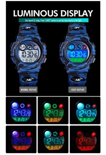 Foto 3 | Foto 3 | Venta Internacional - Reloj Tephea Kids, Digital Militar, Led, Impermeable, Azul Oscuro