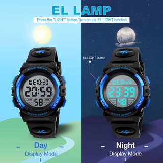 Foto 3 | Foto 3 | Venta Internacional - Reloj Veiley Kids, Resistente Al Agua, 50 M, Con Alarma Y Cronómetro 01-azul