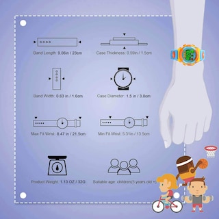 Foto 5 | Foto 5 | Venta Internacional - Reloj Cofuo Con Alarma Digital Para Niños, Deportivo, Impermeable Y Cronómetro