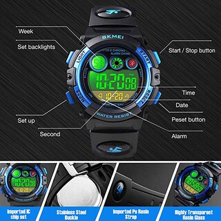 Foto 3 | Foto 3 | Venta Internacional - Reloj Digital Para Niños Anloo, 50 M, Con Alarma, Cronómetro Impermeable