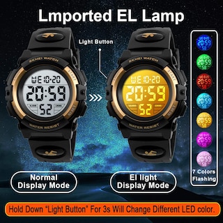 Foto 4 | Foto 4 | Venta Internacional - Reloj Infantil Viliysun, 50 M, Impermeable, Deportivo, Con Alarma, Led, Cronómetro