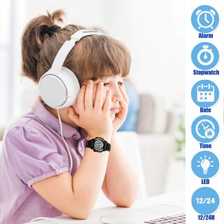 Foto 5 | Foto 5 | Venta Internacional - Reloj Infantil Viliysun, 50 M, Impermeable, Deportivo, Con Alarma, Led, Cronómetro