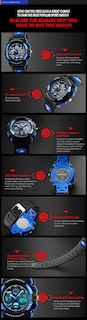 Foto 6 | Foto 6 | Venta Internacional - Reloj De Pulsera Con Alarma Led Impermeable Digital Para Niños De La Marca Watch Missky Kids