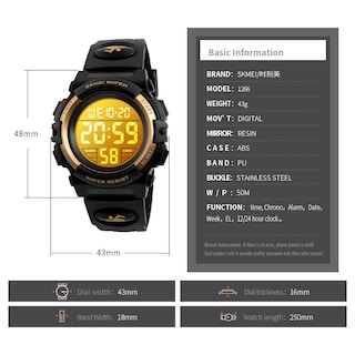 Foto 5 | Foto 5 | Venta Internacional - Reloj Deportivo Digital Con Alarma Led Impermeable Watch Misskt Kids