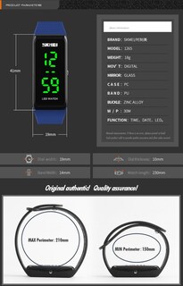 Foto 6 | Foto 6 | Venta Internacional - Pulsera Deportiva Digital Led De Silicona Watch Mastop Para Mujer