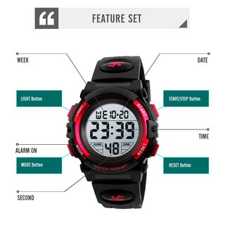 Foto 3 | Foto 3 | Venta Internacional - Calendario Digital Con Alarma Watch Dayllon Para Niños, 50 M, Resistente Al Agua