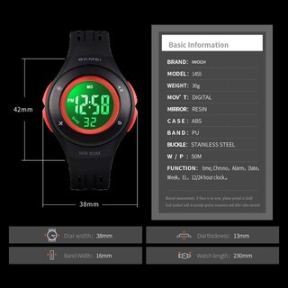 Foto 6 | Foto 6 | Venta Internacional - Reloj Para Niños Iwoch Multifunción, 50 M, Resistente Al Agua, Con Alarma Led, Color Azul