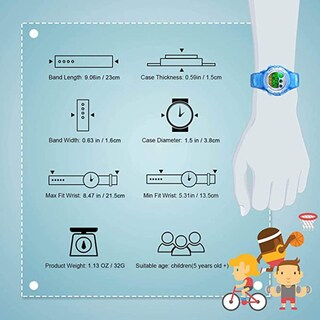 Foto 5 | Foto 5 | Venta Internacional - Reloj Infantil Tonnier Digital Sports 5 Atm Resistente Al Agua Con Led