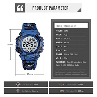 Foto 6 | Foto 6 | Venta Internacional - Reloj Pasnew Para Niños Con Retroiluminación Led, Impermeable, Camuflaje
