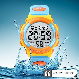 Foto 3 | Foto 3 | Venta Internacional - Reloj Deportivo Digital Fizili Para Niños, Impermeable, Buceo, Azul
