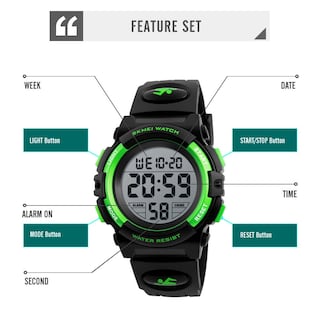 Foto 2 | Foto 2 | Venta Internacional - Reloj Digital Deportivo Fizili Para Niños, Impermeable Al Aire Libre, 50 M