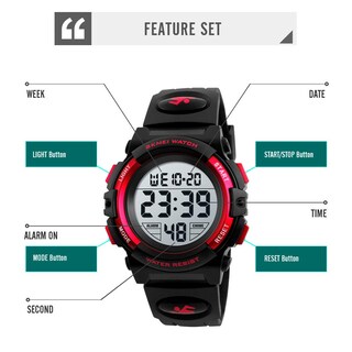 Foto 2 | Foto 2 | Venta Internacional - Reloj Digital Deportivo Fizili Para Niños, Impermeable Al Aire Libre, 50 M