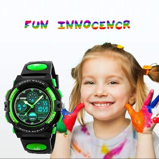 Foto 2 | Foto 2 | Venta Internacional - Reloj Deportivo Cofuo Impermeable Para Niños De 5 A 16 Años, Color Verde