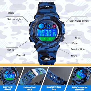 Foto 2 | Foto 2 | Venta Internacional - Reloj Deportivo Infantil Cofuo Kids Impermeable y Electrónico