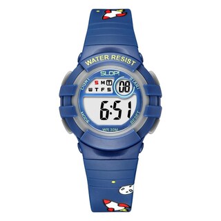 Foto 1 | Foto 1 | Reloj Infantil Slop Para Niño Sw8206lk14 Azul Print Cohetes