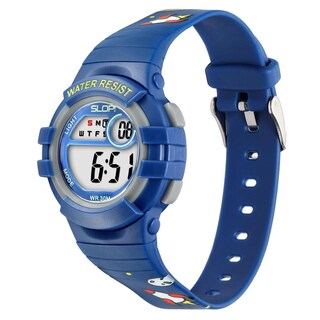 Foto 2 | Foto 2 | Reloj Infantil Slop Para Niño Sw8206lk14 Azul Print Cohetes