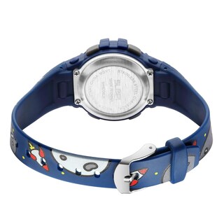 Foto 3 | Foto 3 | Reloj Infantil Slop Para Niño Sw8206lk14 Azul Print Cohetes