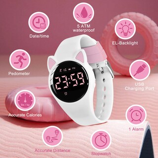 Foto 5 | Foto 5 | Monitor De Actividad Física Digital Para Niños Watch A Alps Resistente Al Agua - Venta Internacional