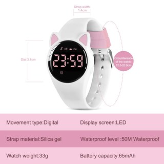 Foto 7 | Foto 7 | Monitor De Actividad Física Digital Para Niños Watch A Alps Resistente Al Agua - Venta Internacional