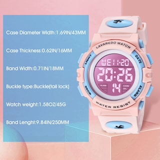 Foto 5 | Foto 5 | Reloj Multifuncional para Niños de 3 a 15 Años Digital y Analógico Resistente al Agua 50m