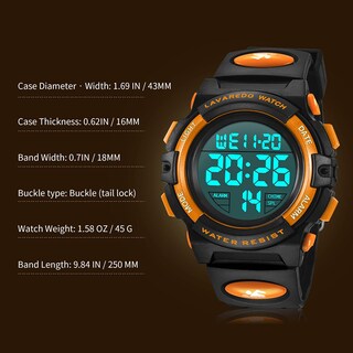 Foto 7 | Foto 7 | Reloj A Alps Negro para Niños - Venta Internacional