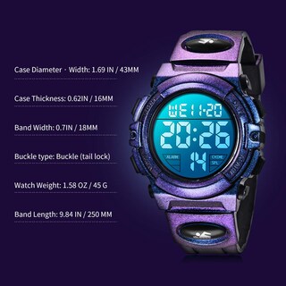 Foto 6 | Foto 6 | Reloj A Alps Digital Morado para Niños - Venta Internacional