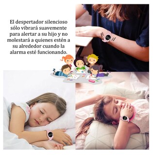 Foto 5 | Foto 5 | Reloj Digital Para Niños Con Contador De Pasos Y Calorías Diseño Gato Rosa Claro