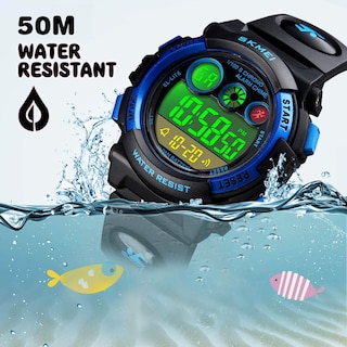 Foto 3 | Foto 3 | Reloj Deportivo Digital Negro Cofuo Kids, Resistente Al Agua, 50 M - Venta Internacional.