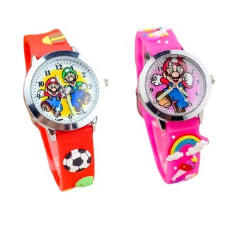 Foto 1 | Foto 1 | Reloj Infantil Super Mario Bros 2 Piezas Rojo y Rosa