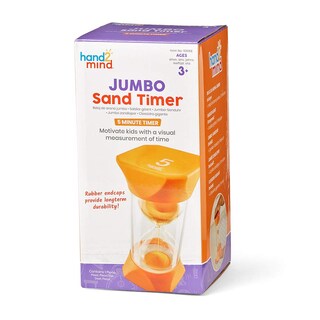 Foto 7 | Foto 7 | Sand Timer Hand2mind Jumbo Orange De 5 Minutos Para Niños - Venta Internacional.