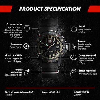 Foto 3 | Foto 3 | Venta Internacional - Reloj Para Hombre Luminox Leatherback Sea Turtle Xs.0333 44