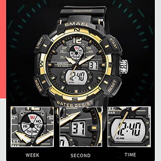 Foto 3 | Foto 3 | Venta Internacional - Reloj Smael Samel 8045 Militar Para Hombre, Impermeable, 50 M