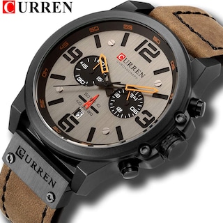 Foto 2 | Foto 2 | Venta Internacional - Reloj Curren Brown Chronograph, Tendencia De Moda Para Hombre