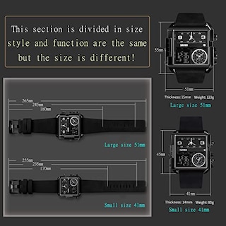 Foto 6 | Foto 6 | Venta Internacional - Reloj Skmei Digital Sports Con Retroiluminación Cuadrada Para Hombre, 41 Mm