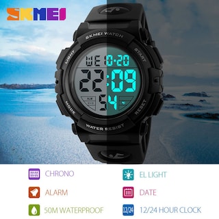 Foto 3 | Foto 3 | Venta Internacional - Reloj Digital Gosasa Con Alarma Led Impermeable Y Cronómetro Para Hombre