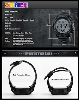 Foto 4 | Foto 4 | Venta Internacional - Reloj Digital Gosasa Con Alarma Led Impermeable Y Cronómetro Para Hombre
