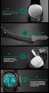 Foto 7 | Foto 7 | Venta Internacional - Reloj Digital Gosasa Con Alarma Led Impermeable Y Cronómetro Para Hombre