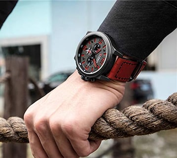 Foto 3 | Foto 3 | Venta Internacional - Reloj Gosasa, Cronógrafo Deportivo, Cuarzo, Cuero Marrón, Para Hombre