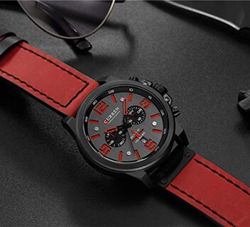 Foto 5 | Foto 5 | Venta Internacional - Reloj Gosasa, Cronógrafo Deportivo, Cuarzo, Cuero Marrón, Para Hombre