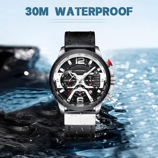Foto 4 | Foto 4 | Venta Internacional - Reloj Fanmis Con Cronógrafo De Negocios De Lujo Para Hombre, Vestido Con Diseño De Agua