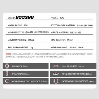 Foto 2 | Foto 2 | Venta Internacional - Reloj Hooshu Para Hombre, Analógico, Con Doble Pantalla, Para Deportes Al Aire Libre