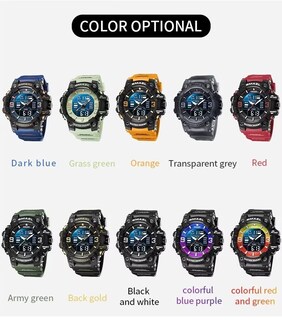 Foto 7 | Foto 7 | Venta Internacional - Reloj Hooshu Para Hombre, Analógico, Con Doble Pantalla, Para Deportes Al Aire Libre