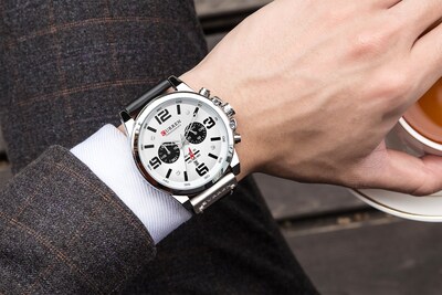 Foto 4 | Foto 4 | Venta Internacional - Reloj De Pulsera Caowtan Military Para Hombre Con Correa De Piel