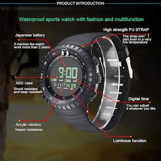 Foto 8 | Foto 8 | Venta Internacional - Reloj Gosasa Compass, Altímetro, Barómetro Y Termómetro Para Hombre