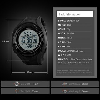 Foto 5 | Foto 5 | Venta Internacional - Reloj Con Cronógrafo Carlien Outdoor Sports Con Cuenta Regresiva Y Alarma