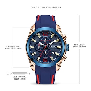 Foto 6 | Foto 6 | Venta Internacional - Reloj Megir, Cronógrafo Analógico Deportivo, De Cuarzo, Con Correa, Para Hombre