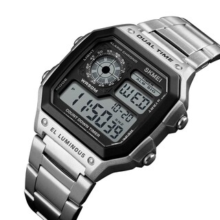 Foto 3 | Foto 3 | Venta Internacional - Reloj Skmei Square De Acero Inoxidable Impermeable Para Hombre