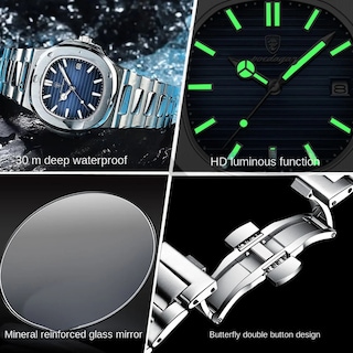 Foto 4 | Foto 4 | Venta Internacional - Reloj Impermeable Ultrafino Para Hombre Chenlong Sl28 50m