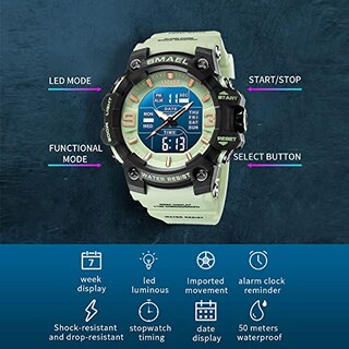 Foto 5 | Foto 5 | Venta Internacional - Reloj Smael Cronómetro Deportivo Militar Multifunción para Hombre